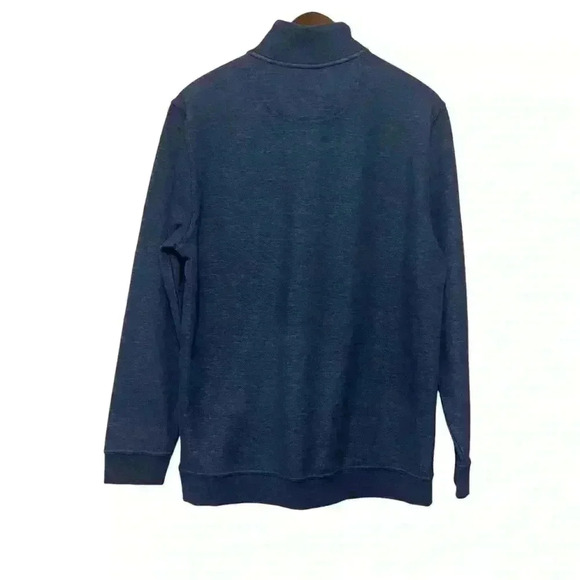Walter Hagen 11 Majors Mens M 1/4 Zip Blue Golf Shirt Stand Neck Fleece Inside - Picture 2 of 7
